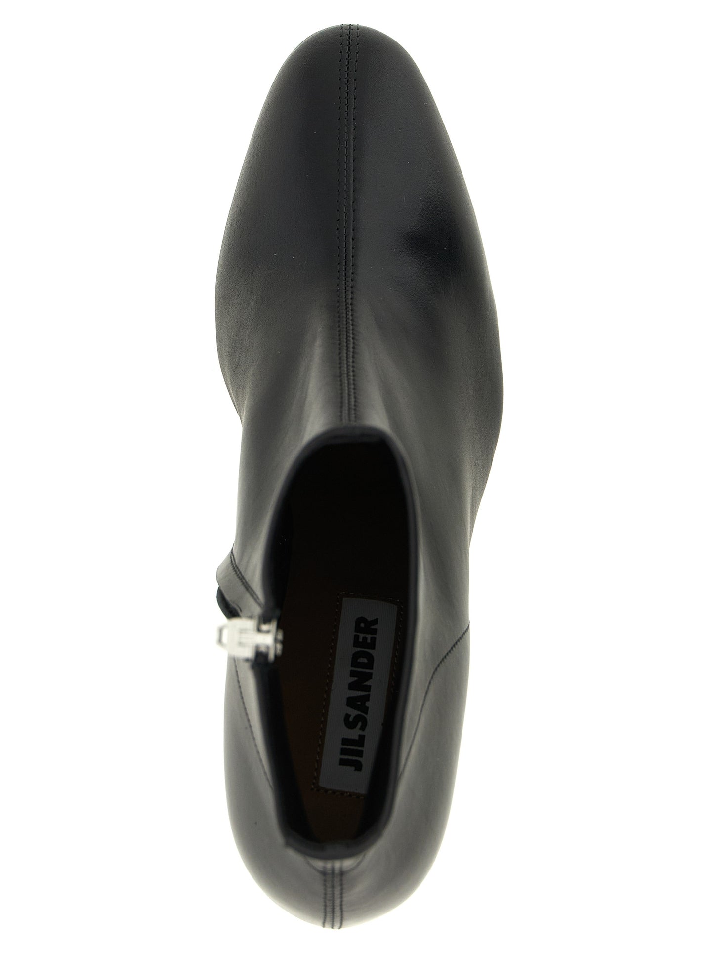 Jil Sander Black Calfskin Ankle Boots