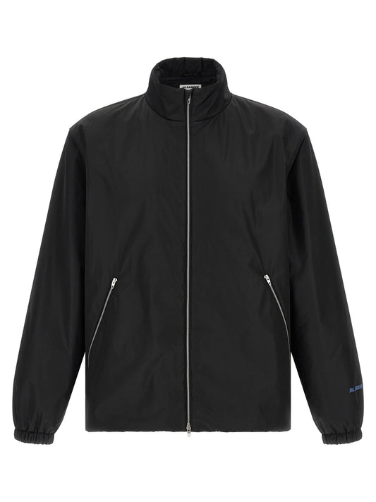 Jil Sander Black Polyester Full-Length Jacket
