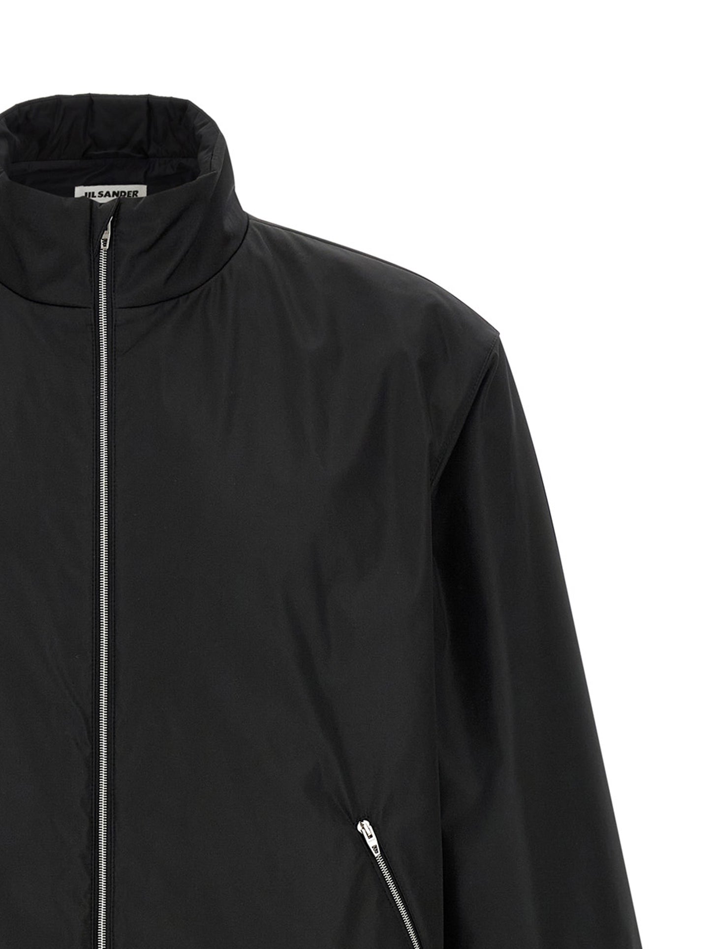 Jil Sander Black Polyester Full-Length Jacket