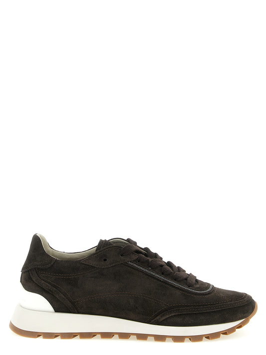Brunello Cucinelli Brown Calfskin Sneakers