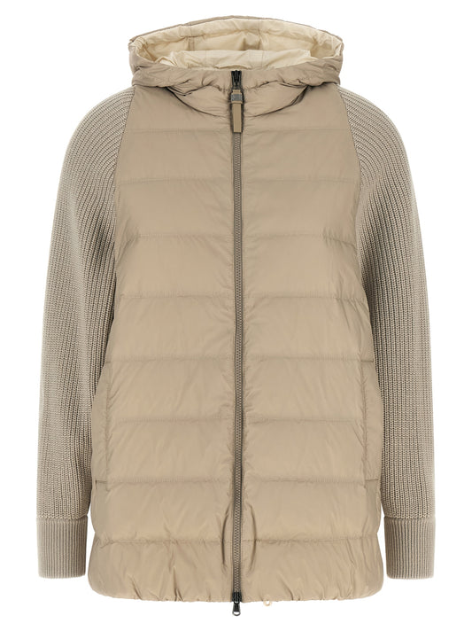 Brunello Cucinelli Beige Polyester Full-Length Jacket