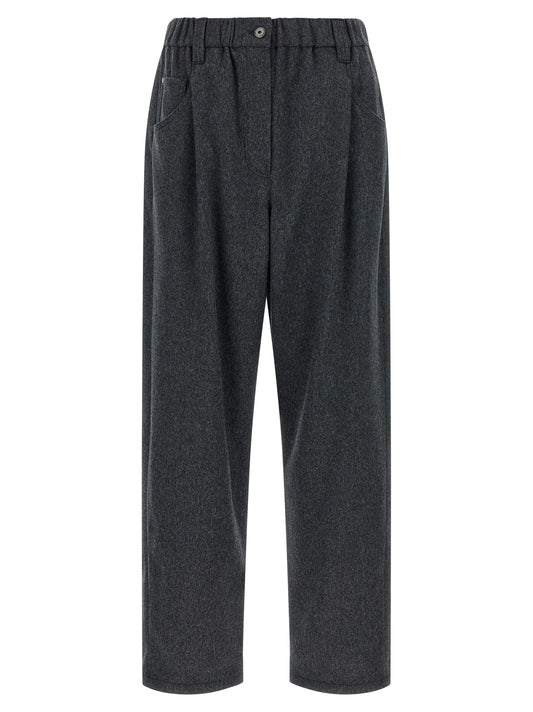 Brunello Cucinelli Gray Wool Pants