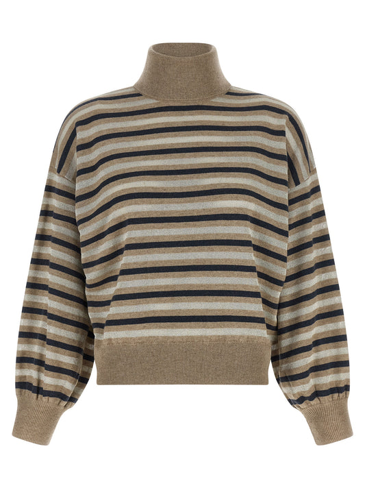Brunello Cucinelli Multicolor Virgin Wool Cardigan