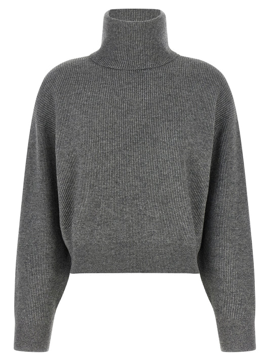 Brunello Cucinelli Gray Virgin Wool Cardigan