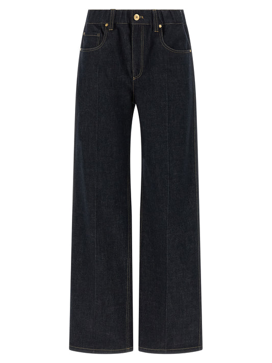 Brunello Cucinelli Blue Cotton Jeans Denim
