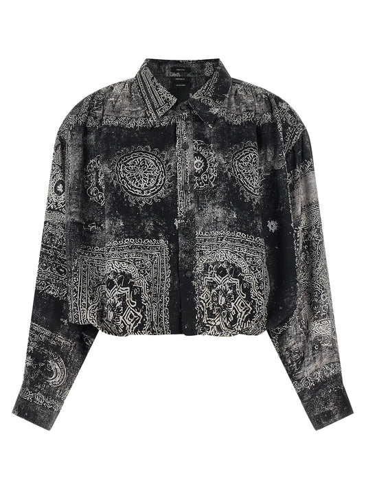 R13 Black Silk Blouse