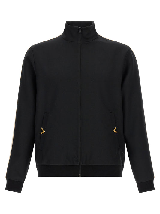 Valentino Garavani Black Polyester Sweatshirt