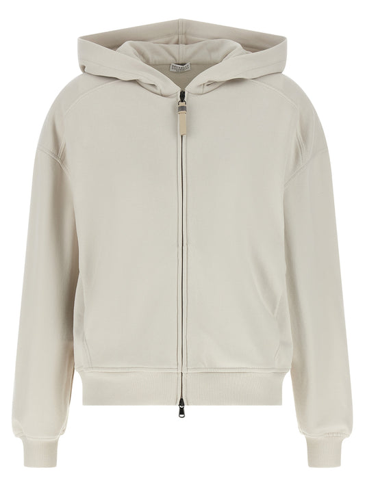 Brunello Cucinelli Beige Cotton Sweatshirt