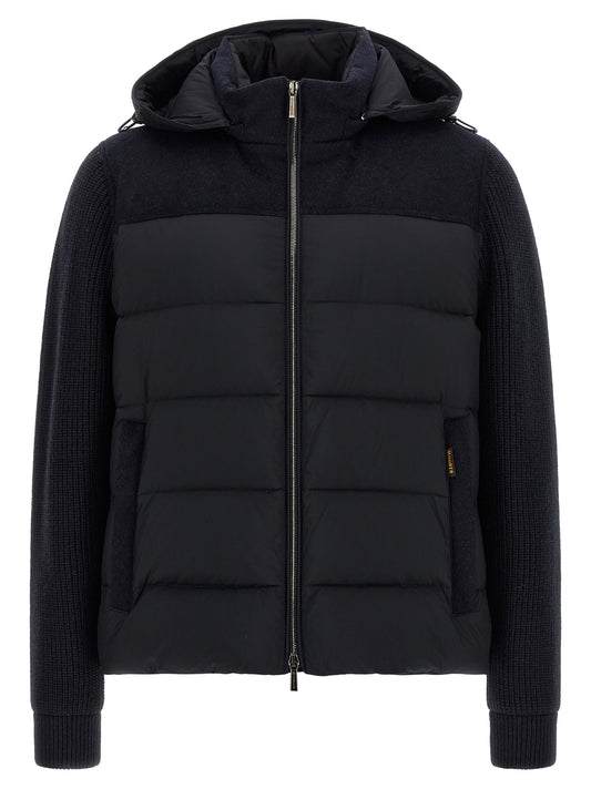 MooRER Blue Wool Full-Length Jacket