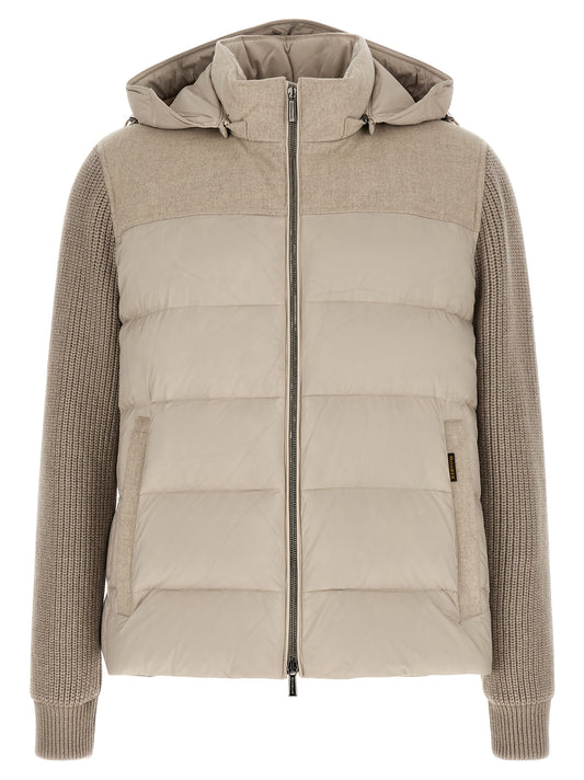 MooRER Beige Wool Full-Length Jacket