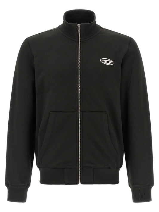 Diesel Black Cotton Sweatshirt