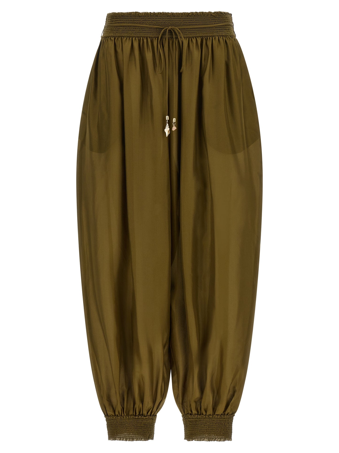 Zimmermann Bicolor Silk Casual Pants