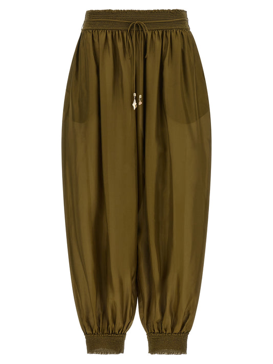 Zimmermann Bicolor Silk Casual Pants
