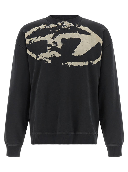 Diesel Black Cotton Sweatshirt