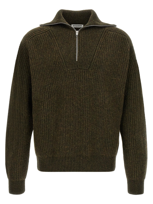 Jil Sander Bicolor Wool Cardigan