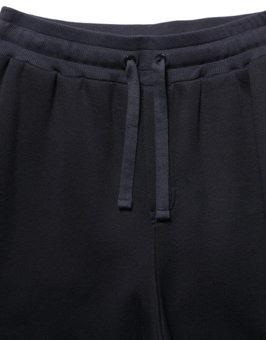 Dolce & Gabbana Black Drawstring Viscose Jogger Men Sweatpants Pants
