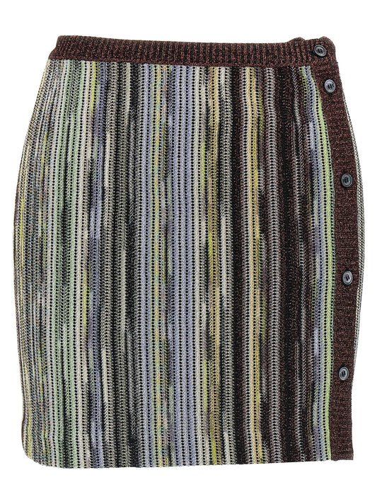Missoni Multicolor Viscose Long Skirt