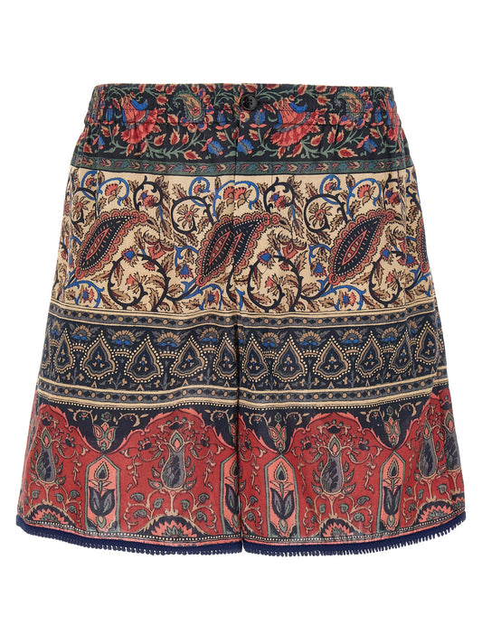 Valentino Garavani Multicolor Cotton Bermuda Shorts