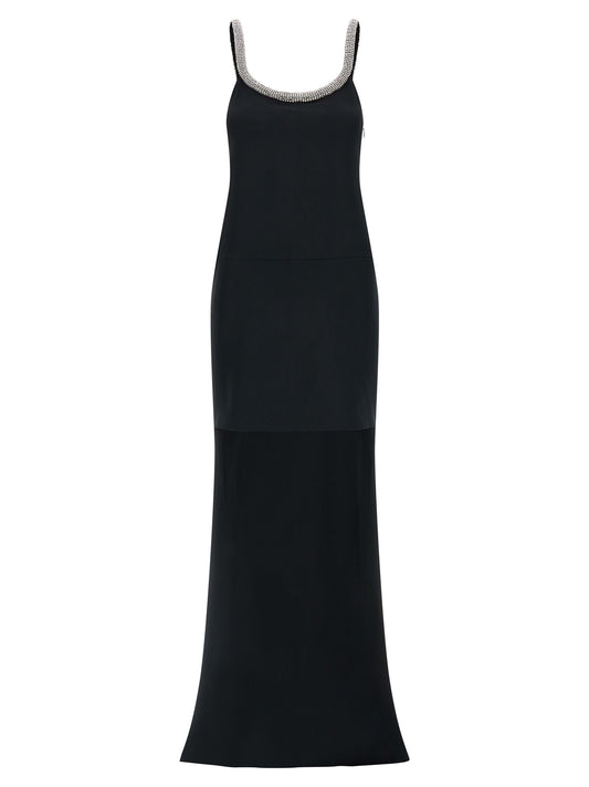 Tom Ford Black Acetate Long Dress