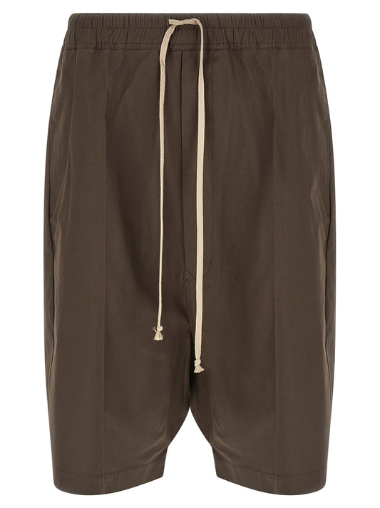 Rick Owens Brown Cotton Bermuda Shorts