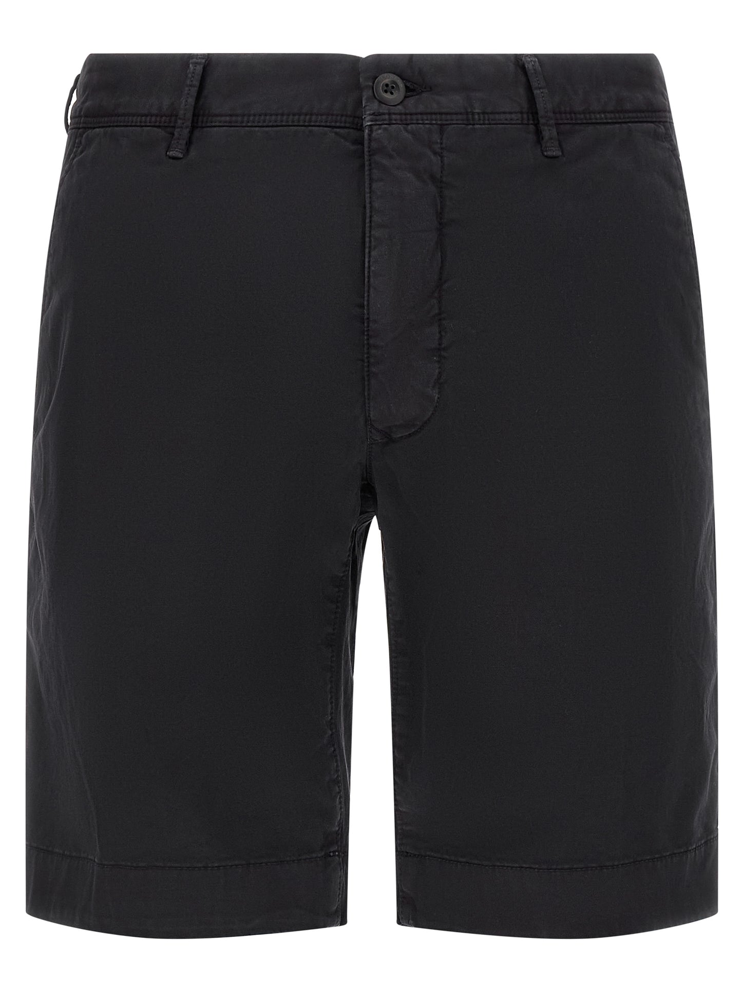 Incotex Blue Cotton Bermuda Shorts