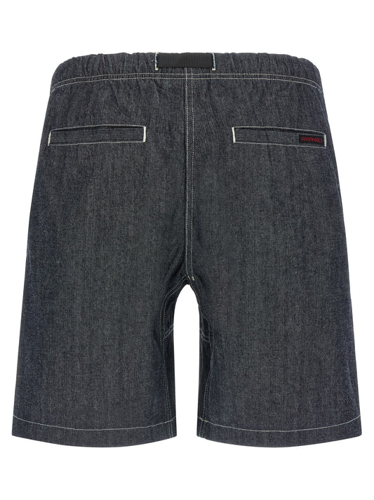 Gramicci Blue Cotton Bermuda Shorts