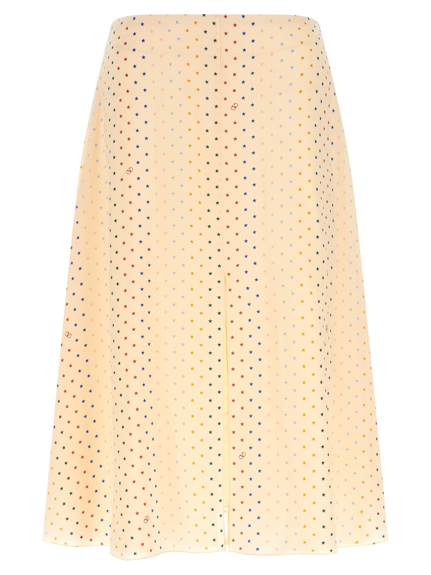 Valentino Garavani Multicolor Silk Midi Skirt