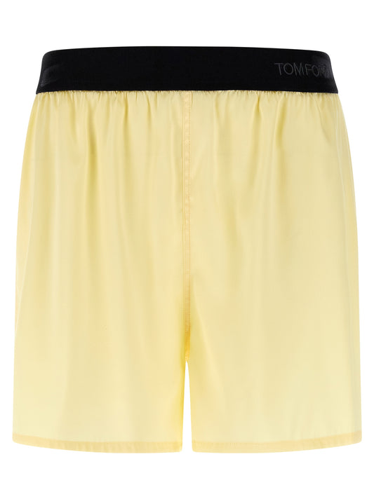 Tom Ford Bicolor Silk Bermuda Shorts