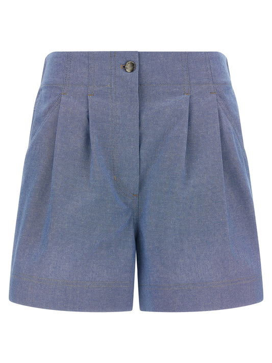 Moncler Grenoble Blue Cotton Bermuda Shorts