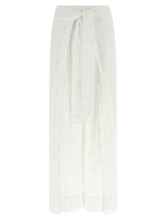 Polo Ralph Lauren White Cotton Casual Pants
