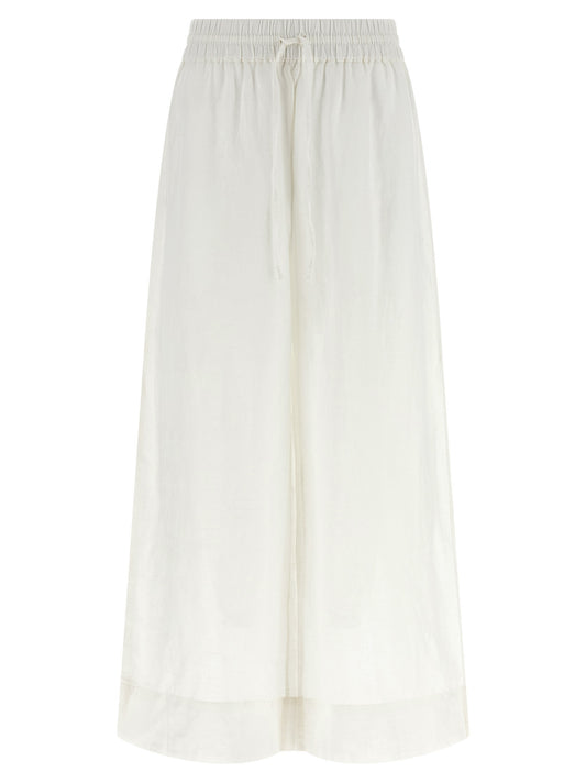 Polo Ralph Lauren White Linen Casual Pants