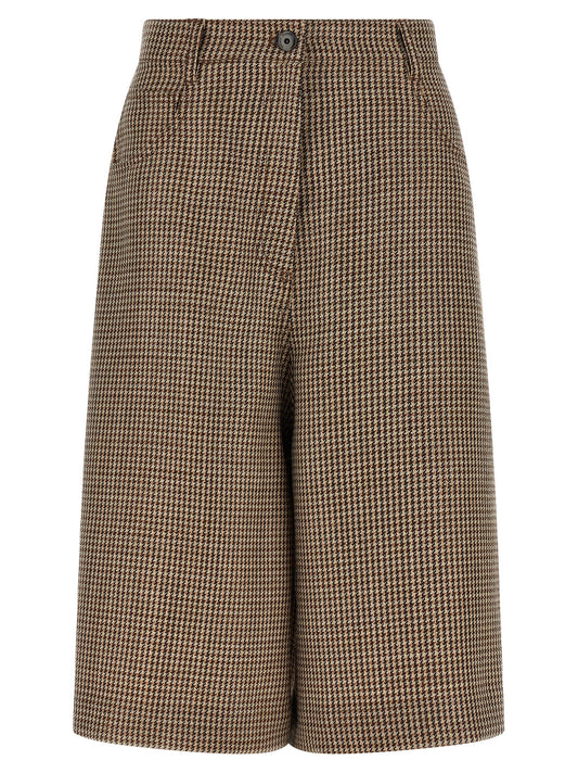 Brunello Cucinelli Brown Virgin Wool Bermuda Shorts