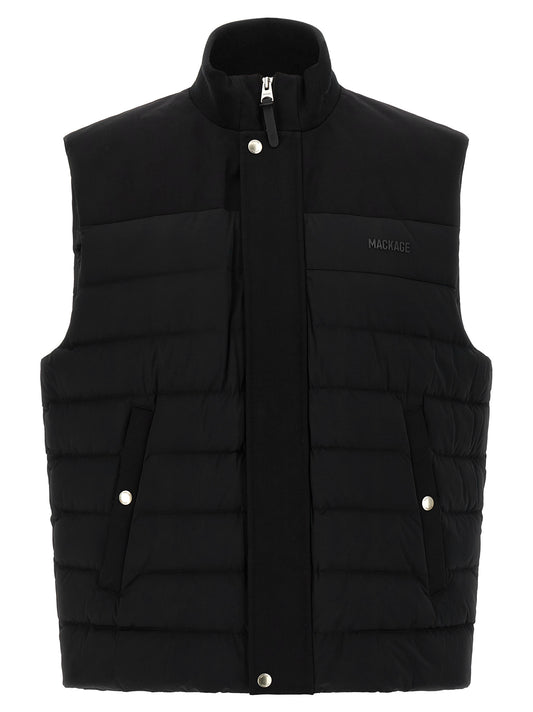 Mackage Black Nylon Sleeveless Jacket
