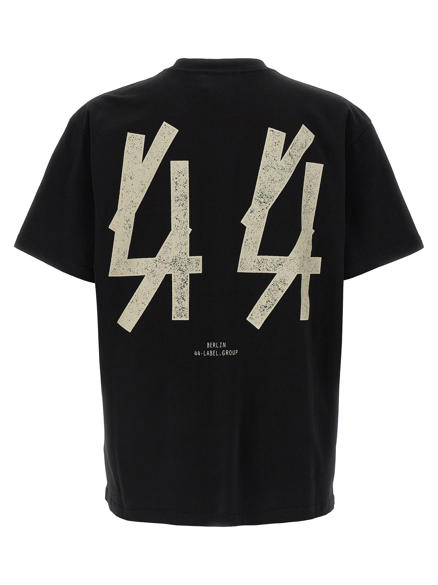 44 Label Group Black Cotton T-Shirt
