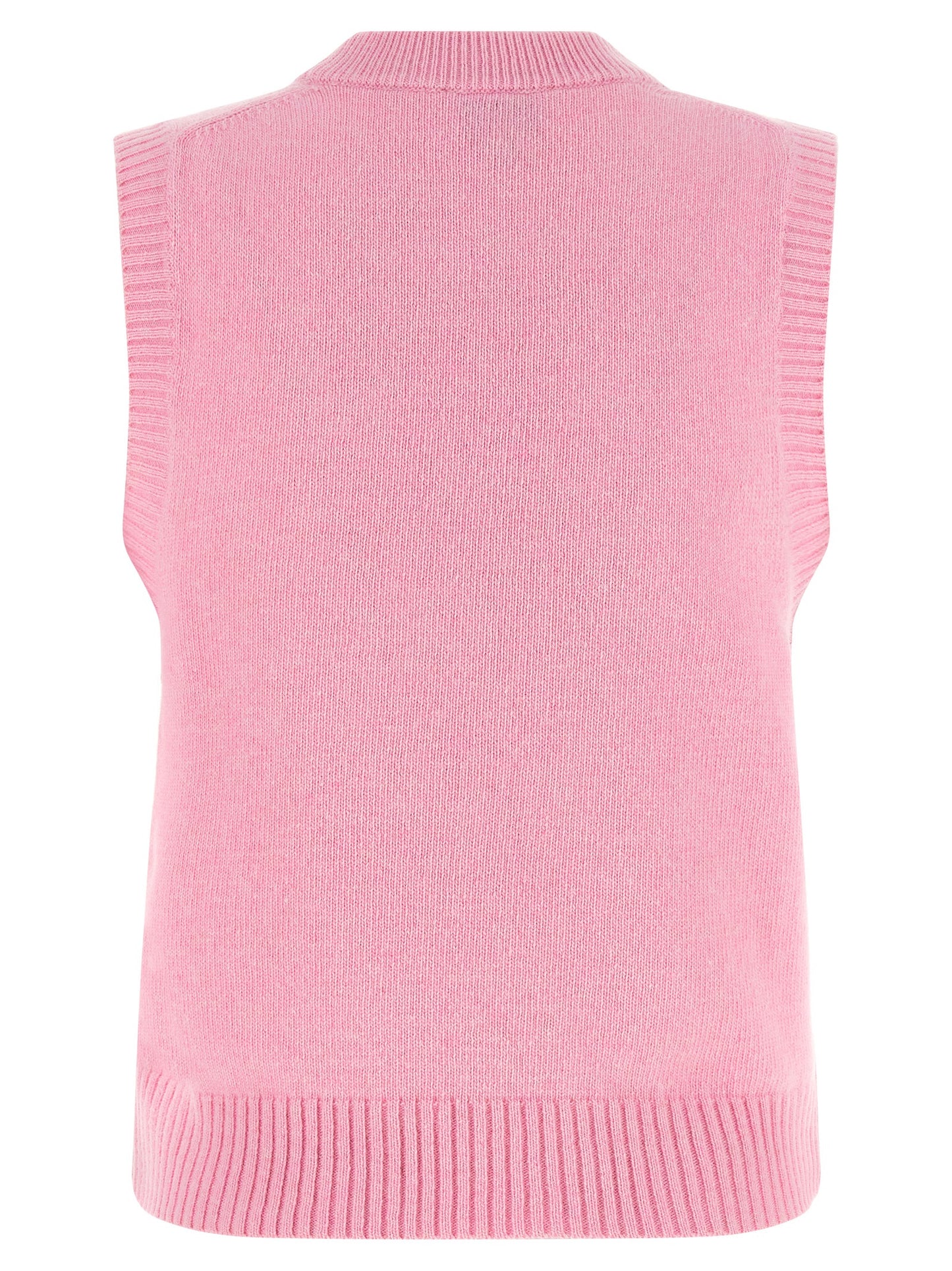Ganni Multicolor Wool Sleeveles Sweater