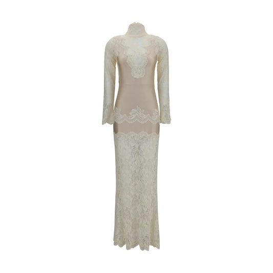 Rabanne Beige Polyamide Long Dress