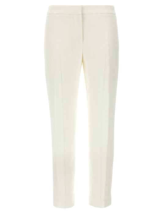 Alexander McQueen White Viscose Casual Pants