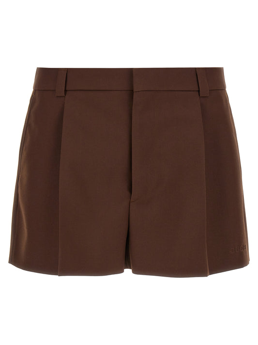 Gucci Brown Wool Bermuda Shorts