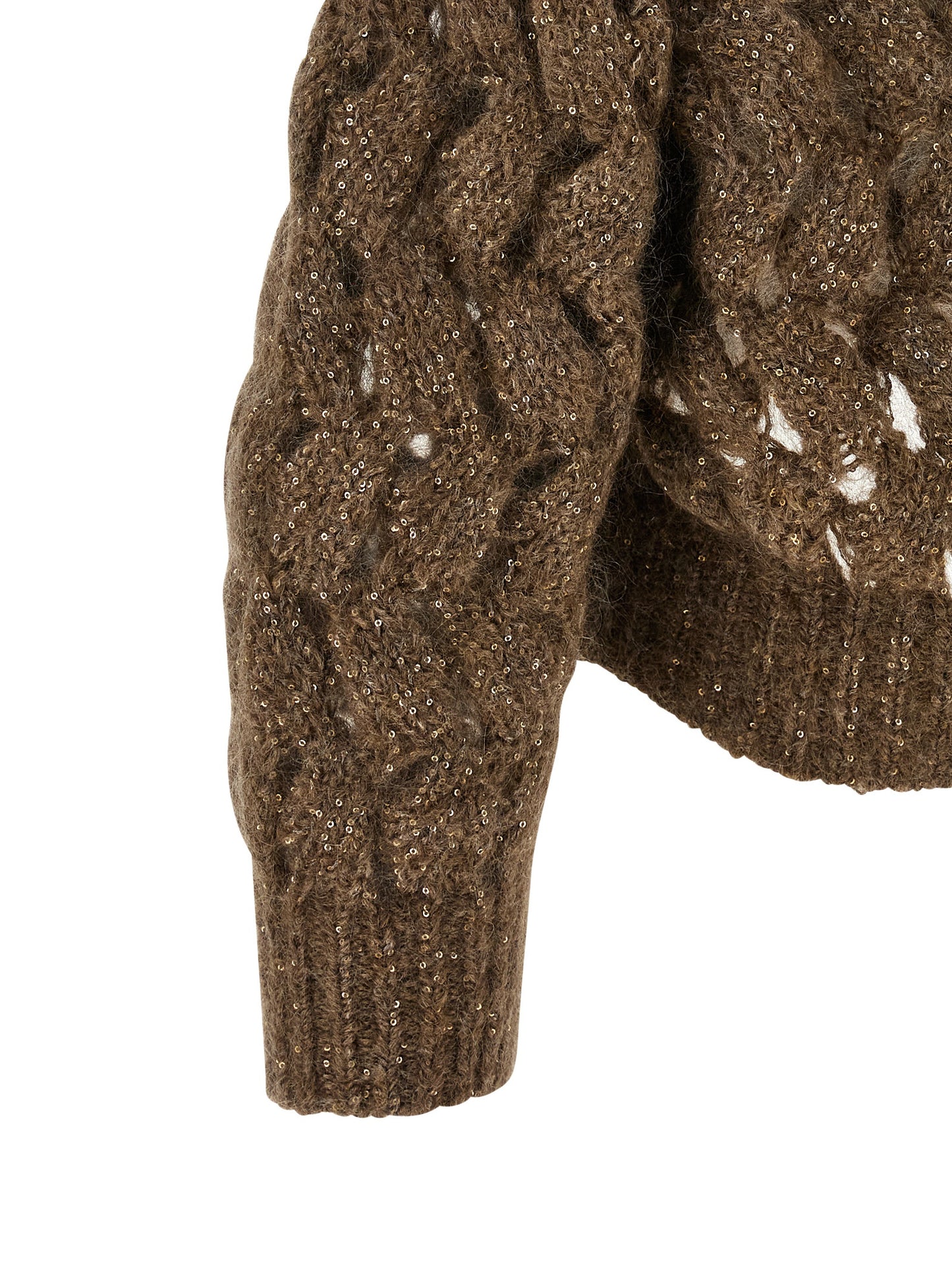 Brunello Cucinelli Brown Wool Cardigan