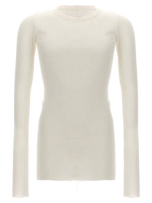 Rick Owens White Viscose T-Shirt