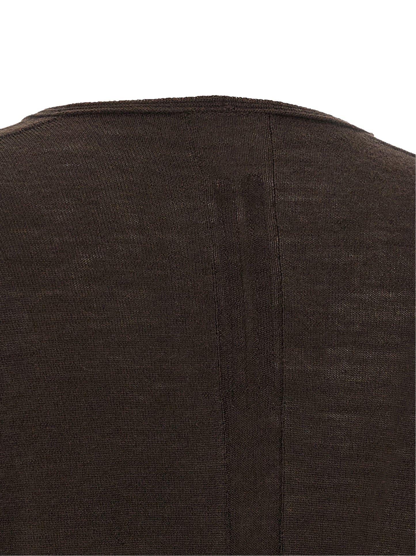 Rick Owens Brown Virgin Wool Shirt