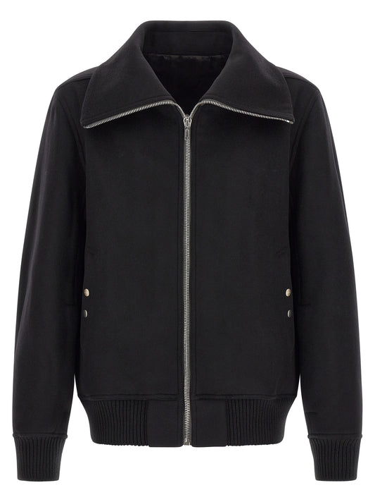 Rick Owens Black Virgin Wool Bomber