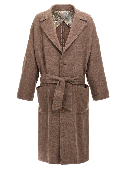 Etro Beige Wool Coat