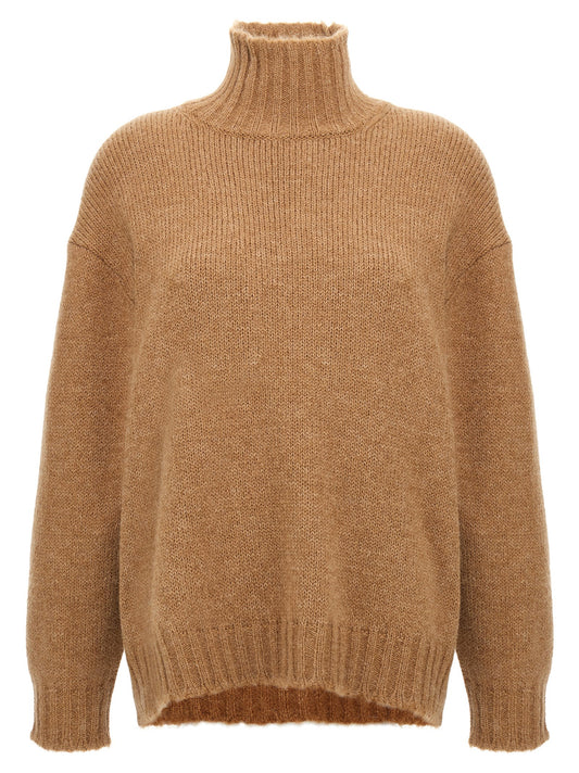 Jil Sander Beige Wool Cardigan