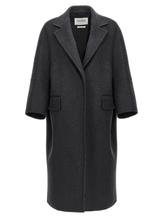 Max Mara Gray Virgin Wool Coat