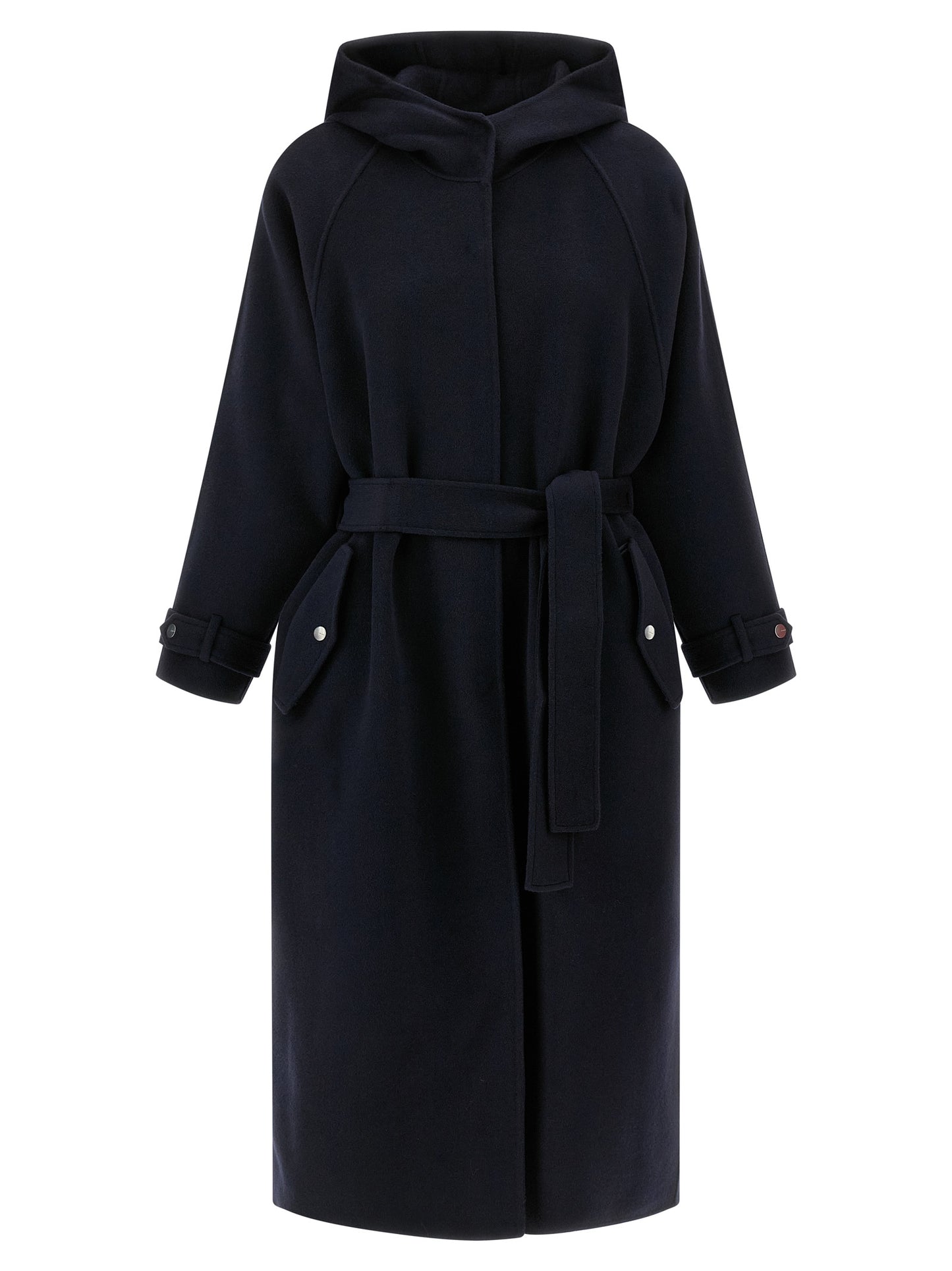 PINKO Blue Polyamide Coat