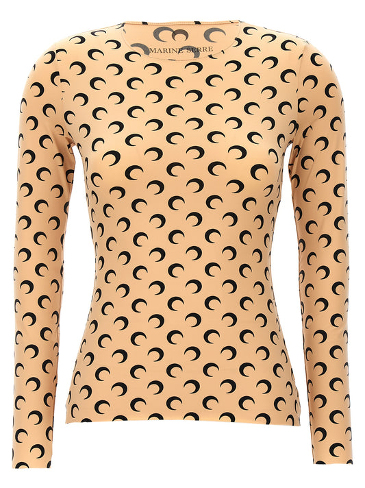 Marine Serre Beige Polyamide Pattern Shirt