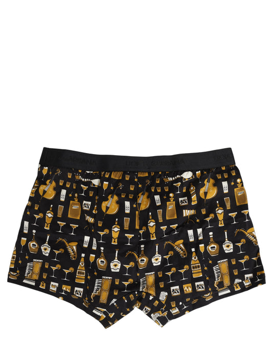 Dolce & Gabbana Black Gold Cocktail Regular Boxer Underwear