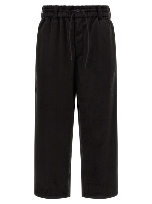 Y-3 Black Recycled Polyester Joggers (Workout Pants)