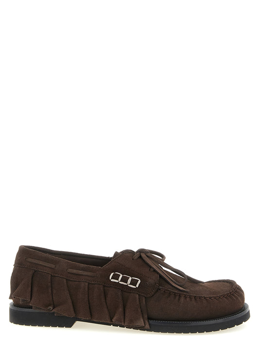J.W.Anderson Brown Suede Leather Moccassin